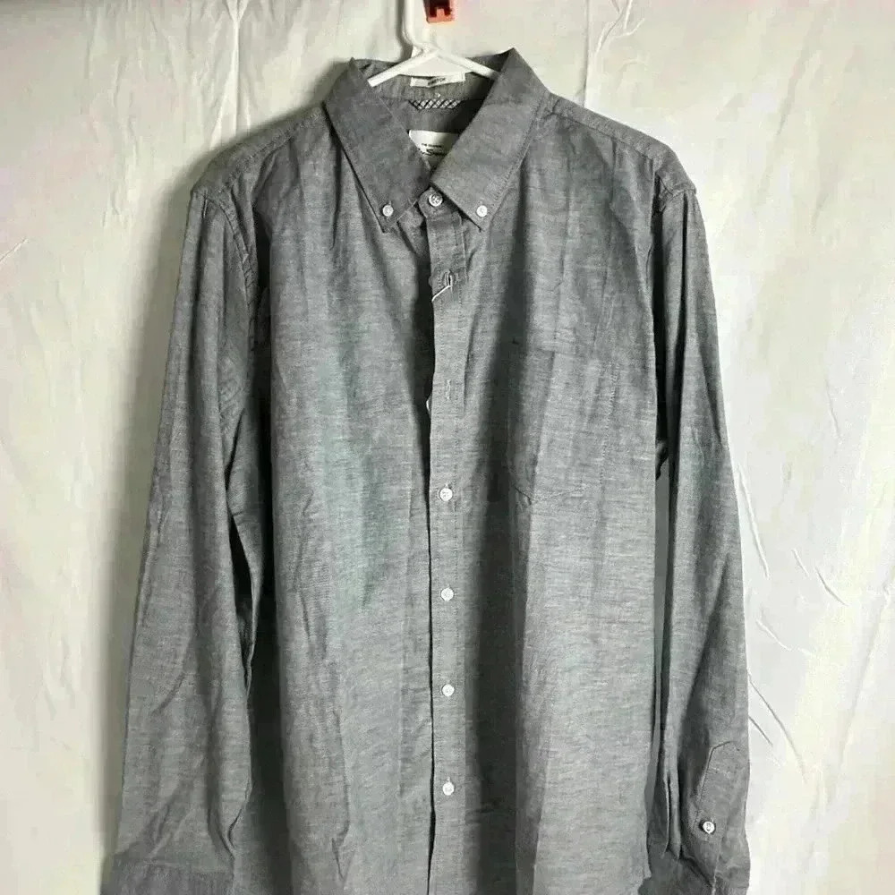 NWT - Ben Sherman Gray Button Down shirt L - Picture 6 of 14